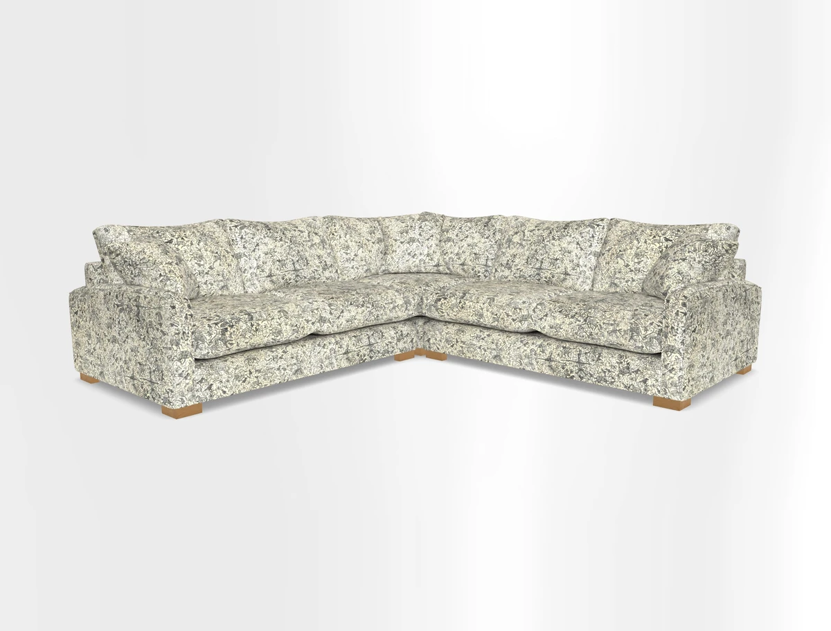Brook Green small corner sofa RHF & LHF in Two Tone Plain Biscuit