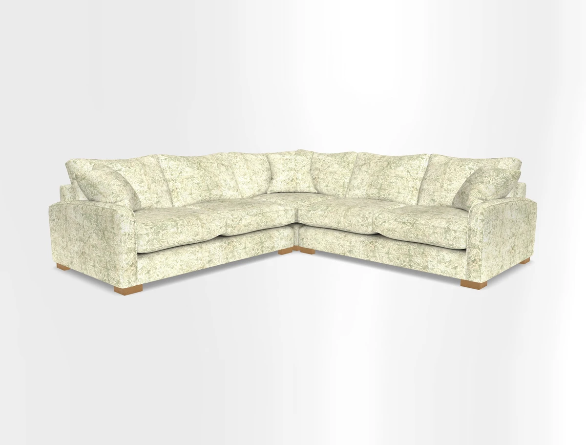 Brook Green small corner sofa RHF & LHF in Two Tone Plain Biscuit