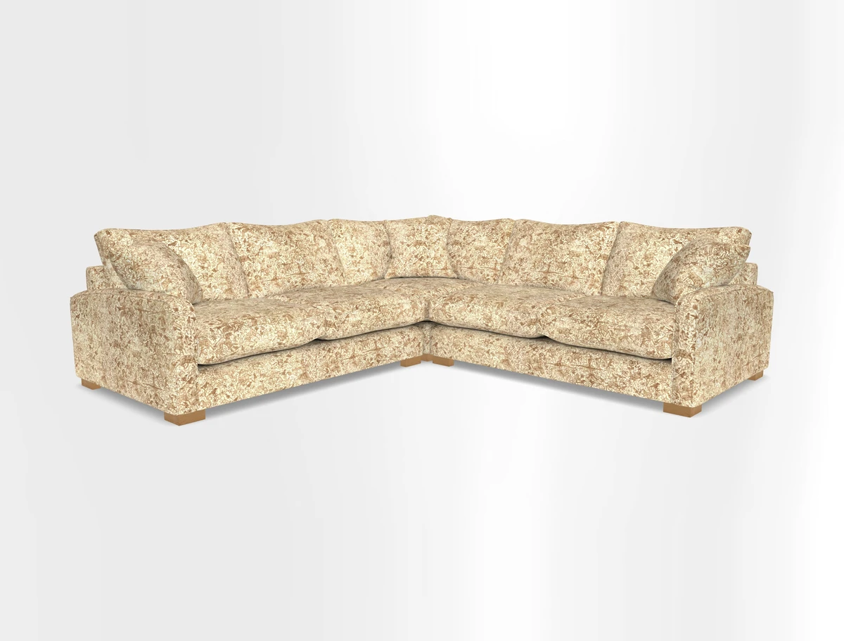 Brook Green small corner sofa RHF & LHF in Two Tone Plain Biscuit