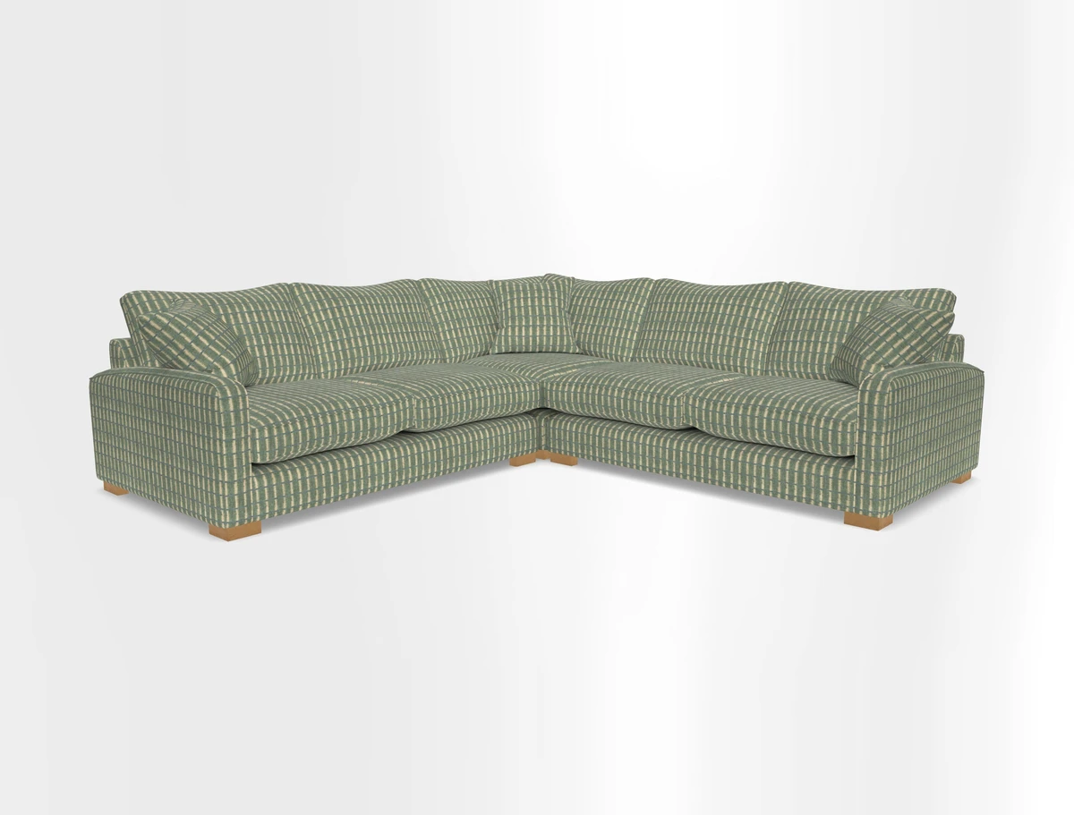 Brook Green small corner sofa RHF & LHF in Two Tone Plain Biscuit