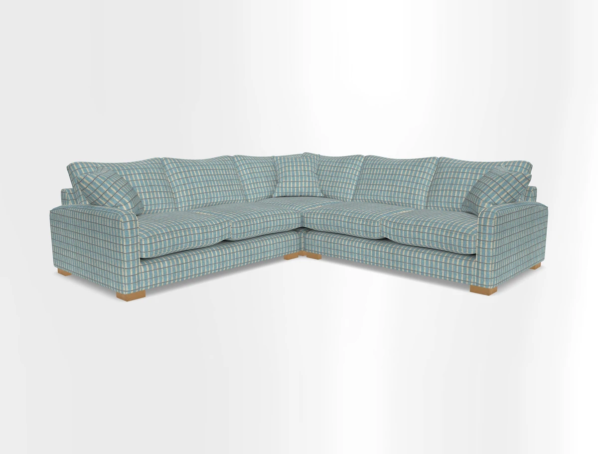 Brook Green small corner sofa RHF & LHF in Two Tone Plain Biscuit