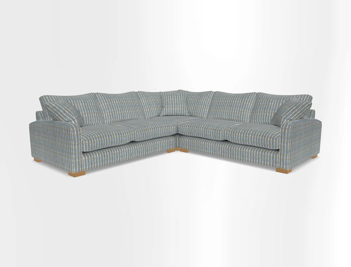 Brook Green small corner sofa RHF & LHF in Two Tone Plain Biscuit