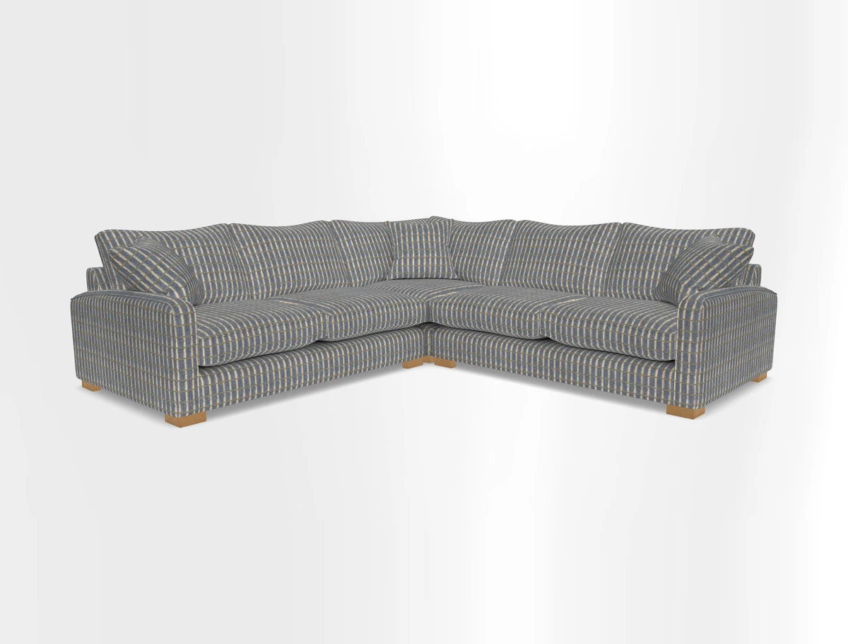 Brook Green small corner sofa RHF & LHF in Two Tone Plain Biscuit