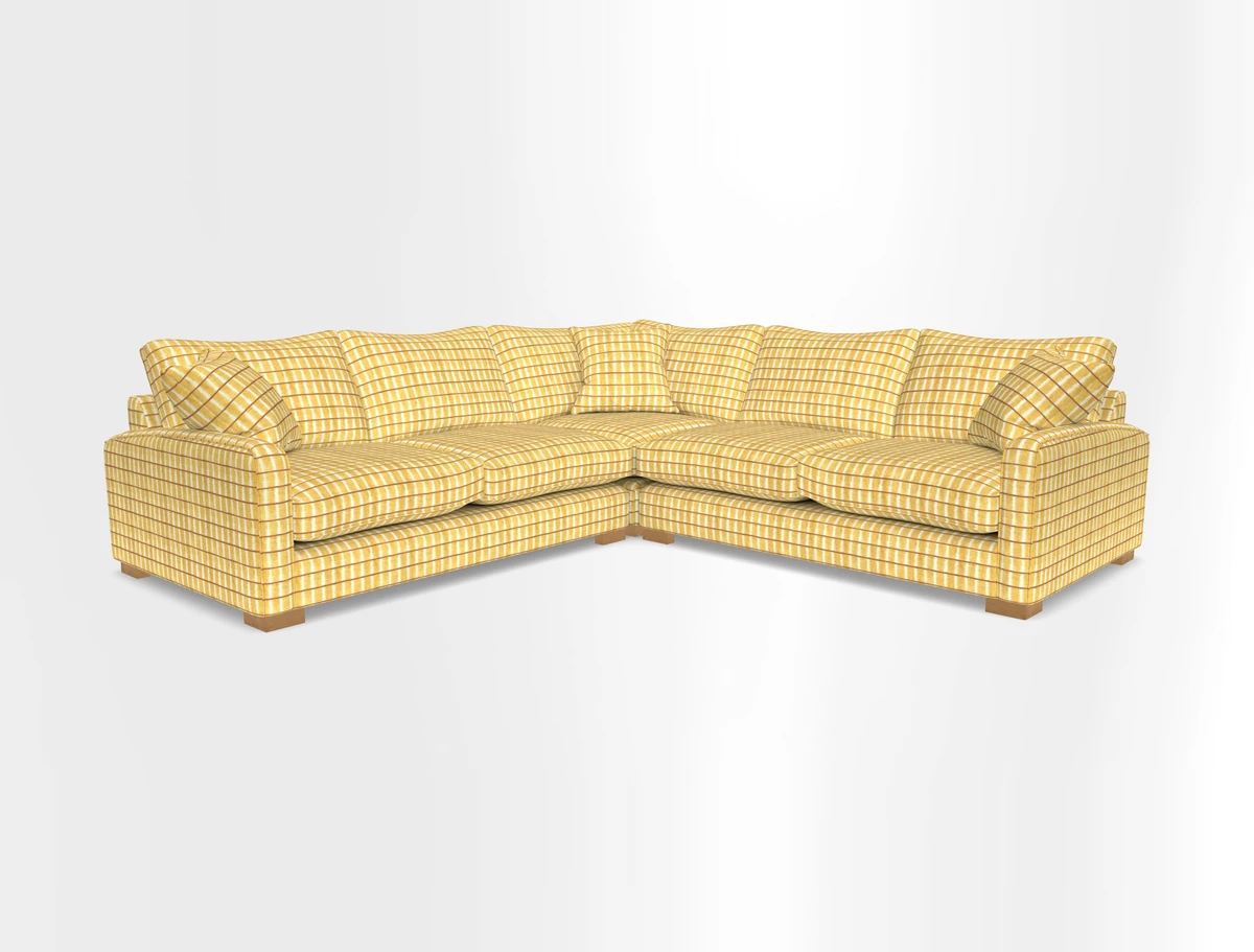 Brook Green small corner sofa RHF & LHF in Two Tone Plain Biscuit