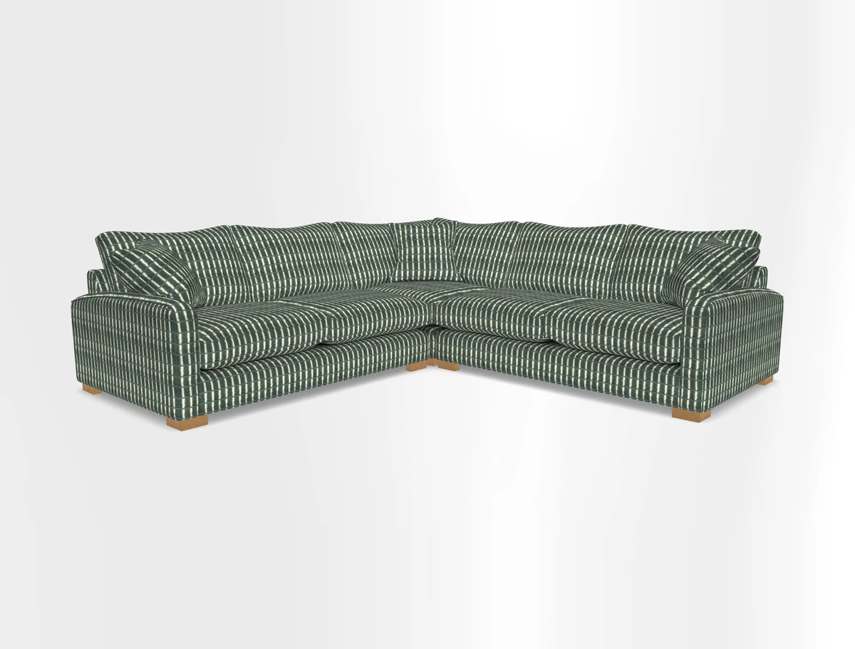 Brook Green small corner sofa RHF & LHF in Two Tone Plain Biscuit