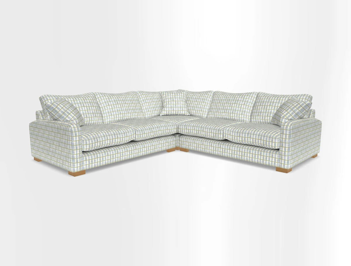 Brook Green small corner sofa RHF & LHF in Two Tone Plain Biscuit