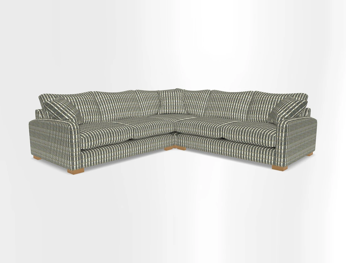 Brook Green small corner sofa RHF & LHF in Two Tone Plain Biscuit