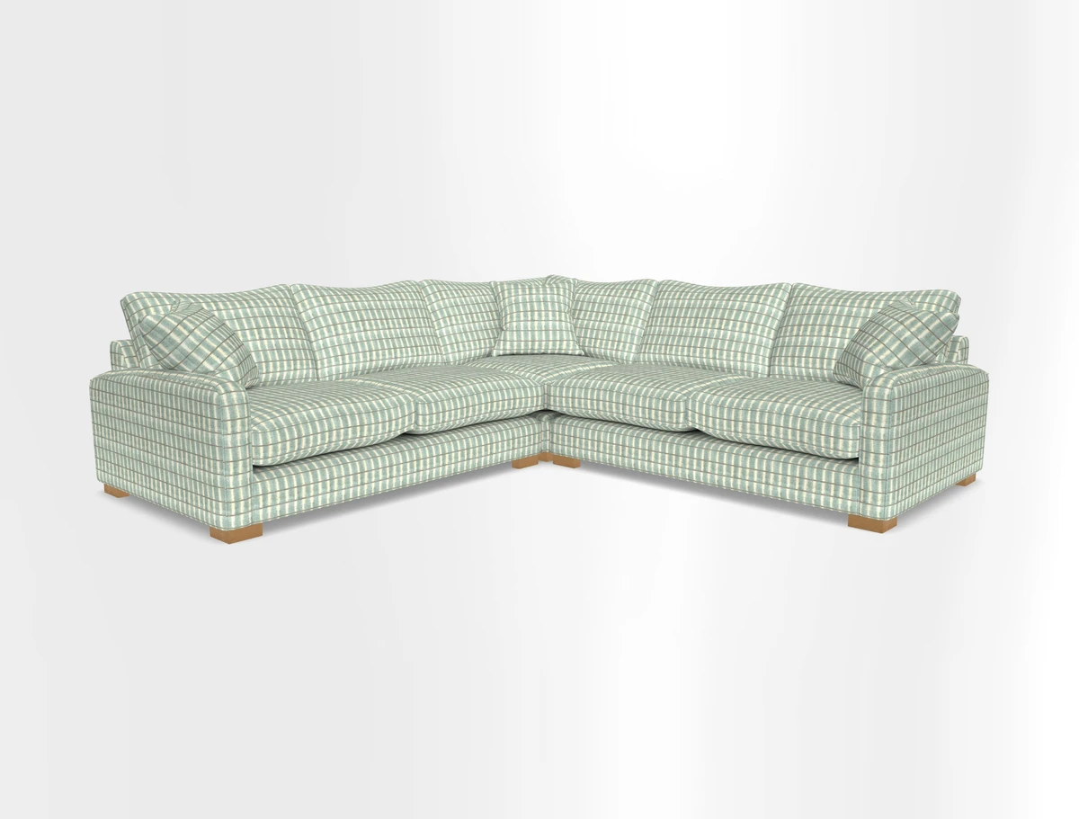 Brook Green small corner sofa RHF & LHF in Two Tone Plain Biscuit