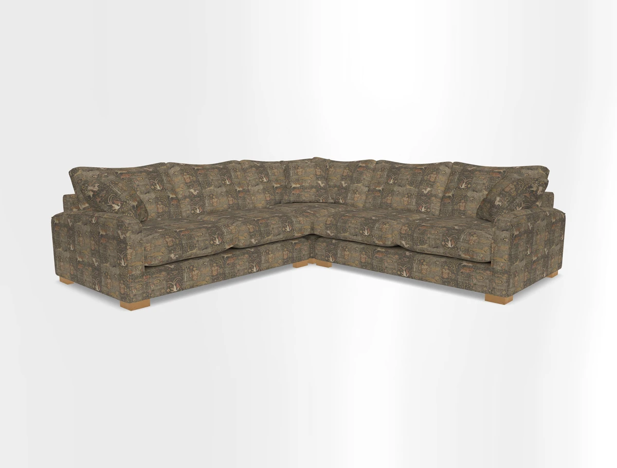 Brook Green small corner sofa RHF & LHF in Two Tone Plain Biscuit