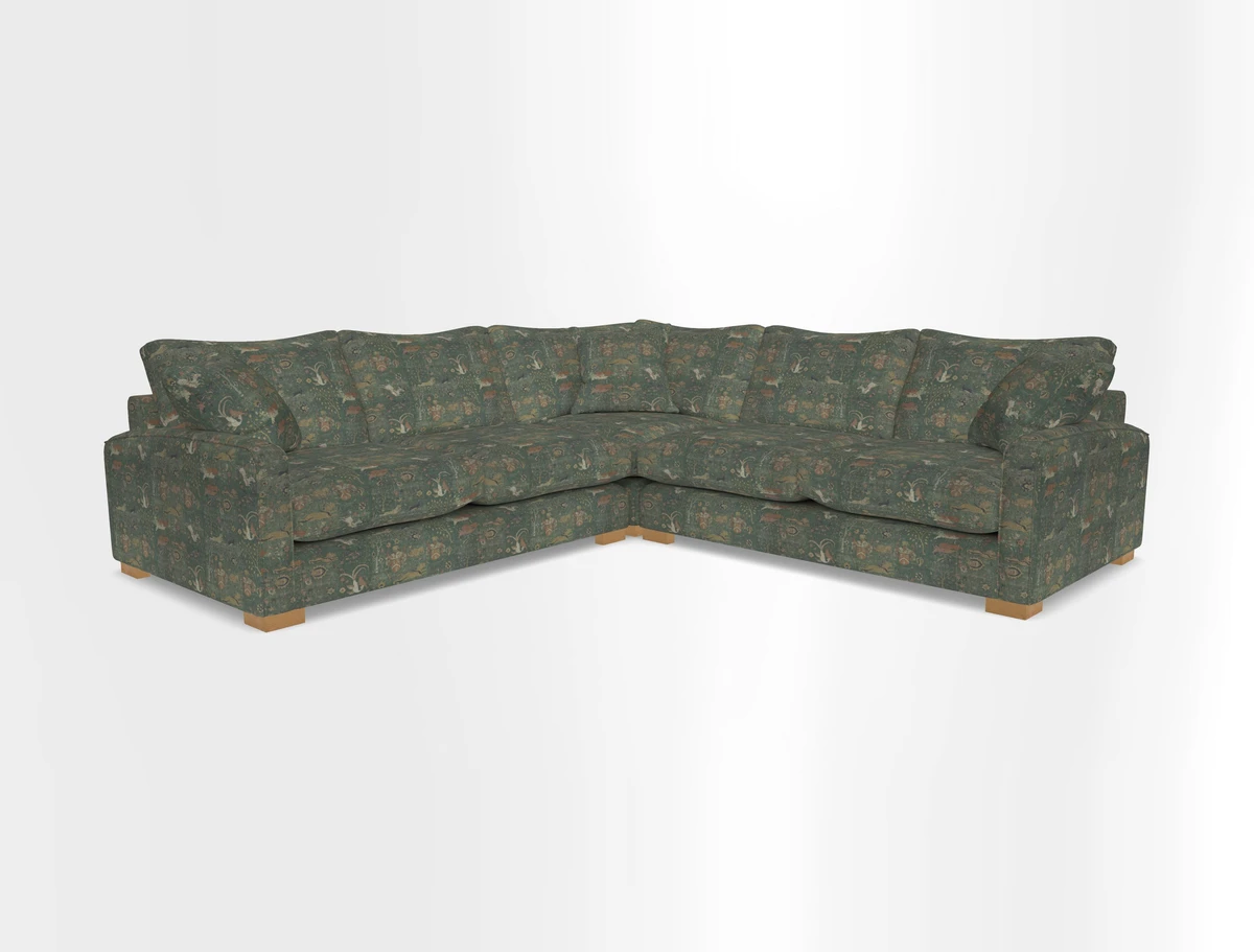 Brook Green small corner sofa RHF & LHF in Two Tone Plain Biscuit