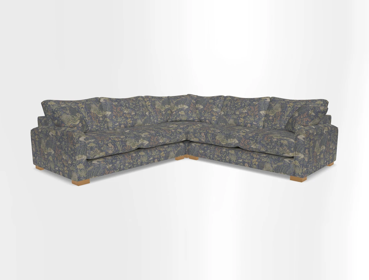 Brook Green small corner sofa RHF & LHF in Two Tone Plain Biscuit