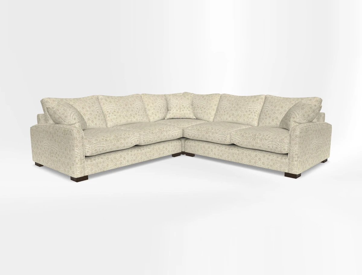 Brook Green small corner sofa RHF & LHF in Two Tone Plain Biscuit
