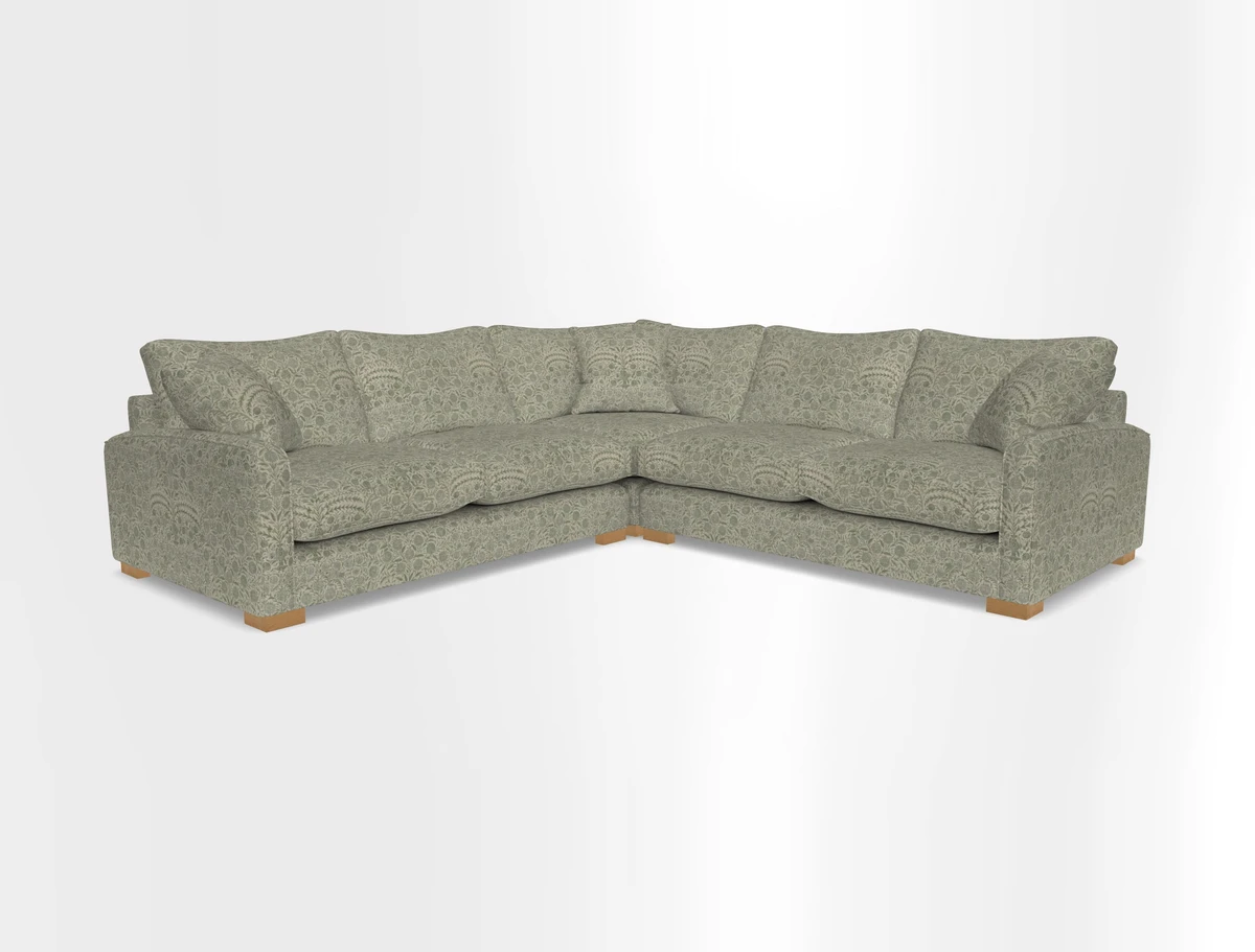 Brook Green small corner sofa RHF & LHF in Two Tone Plain Biscuit