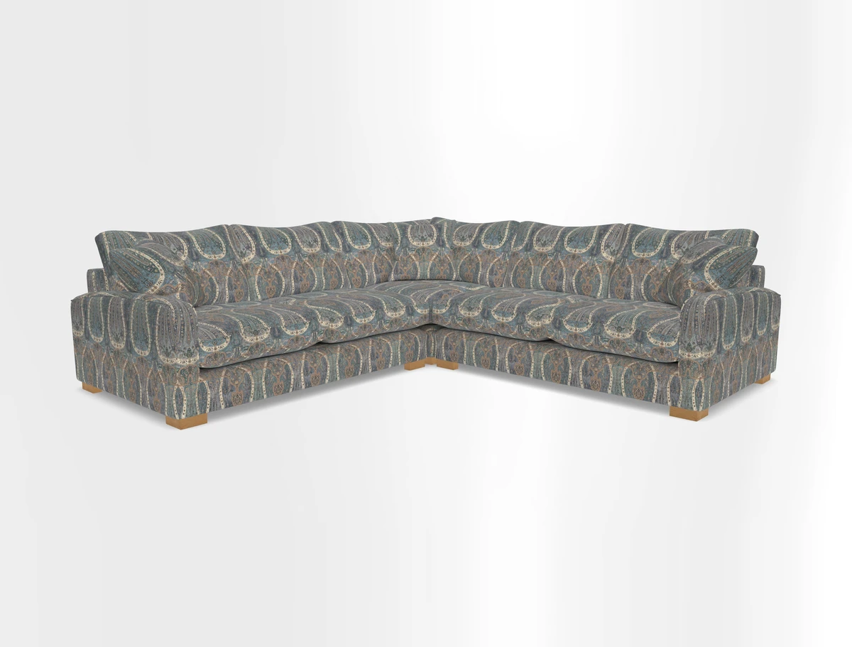 Brook Green small corner sofa RHF & LHF in Two Tone Plain Biscuit