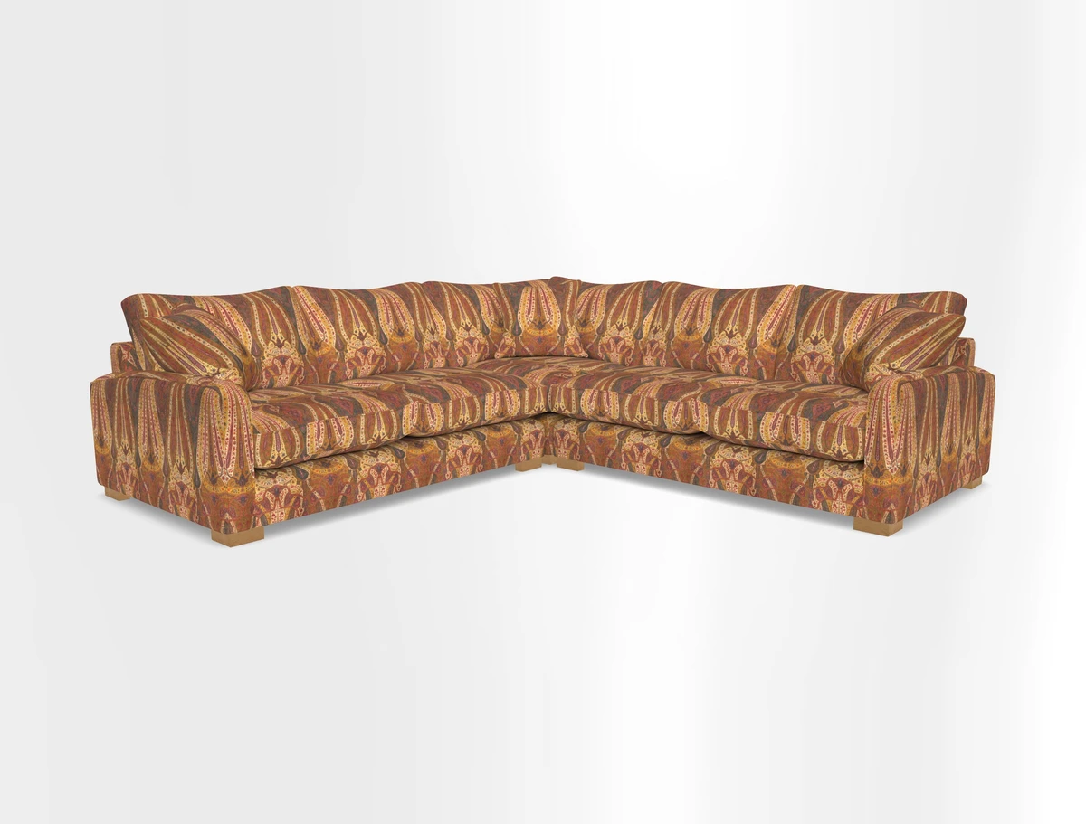 Brook Green small corner sofa RHF & LHF in Two Tone Plain Biscuit