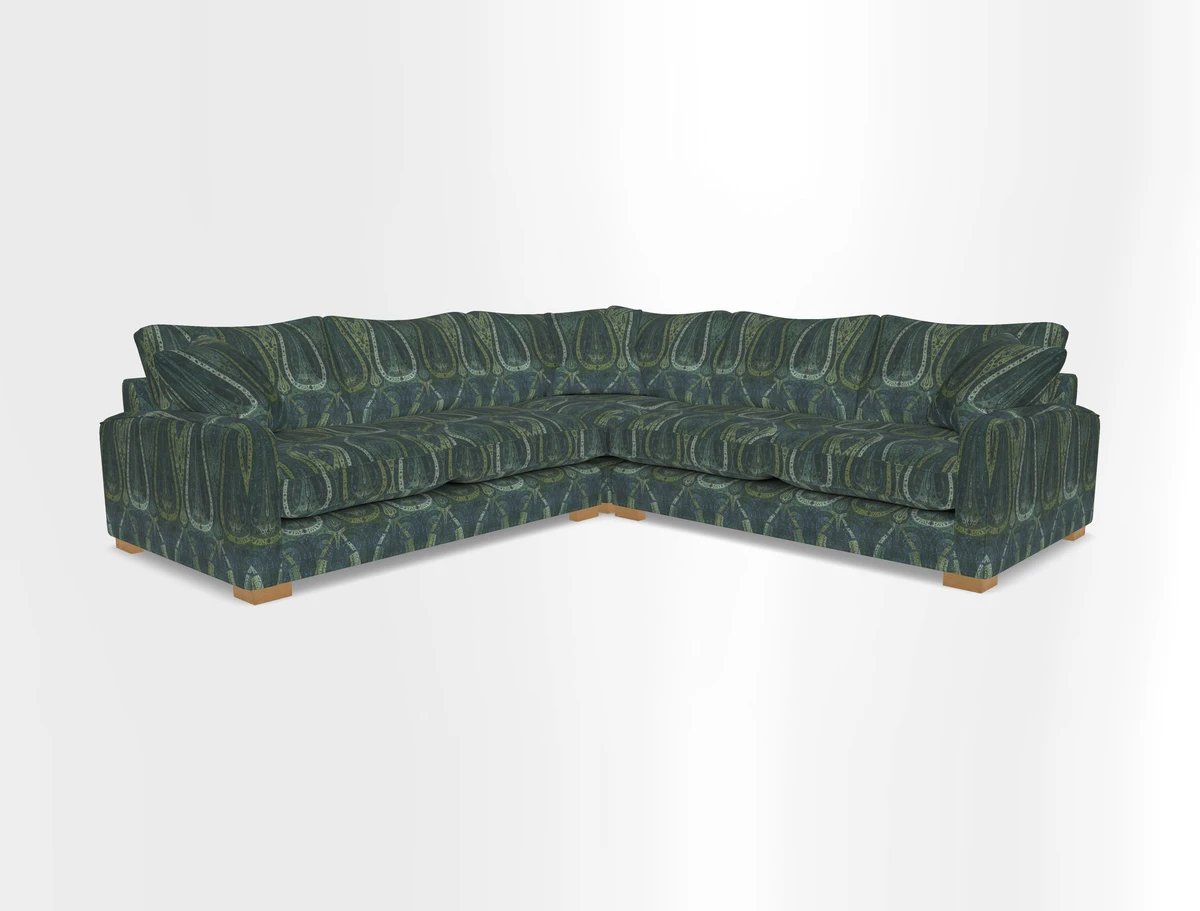 Brook Green small corner sofa RHF & LHF in Two Tone Plain Biscuit