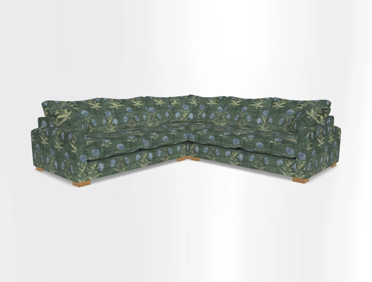 Brook Green small corner sofa RHF & LHF in Two Tone Plain Biscuit