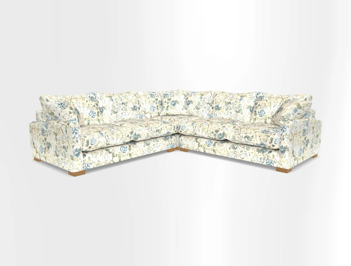 Brook Green small corner sofa RHF & LHF in Two Tone Plain Biscuit