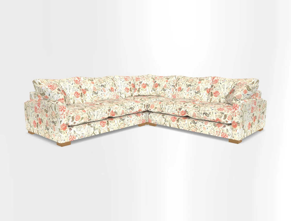 Brook Green small corner sofa RHF & LHF in Two Tone Plain Biscuit