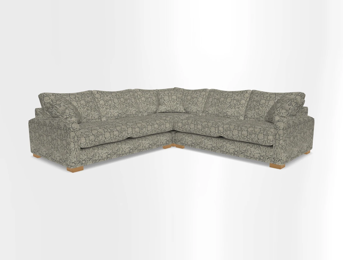 Brook Green small corner sofa RHF & LHF in Two Tone Plain Biscuit