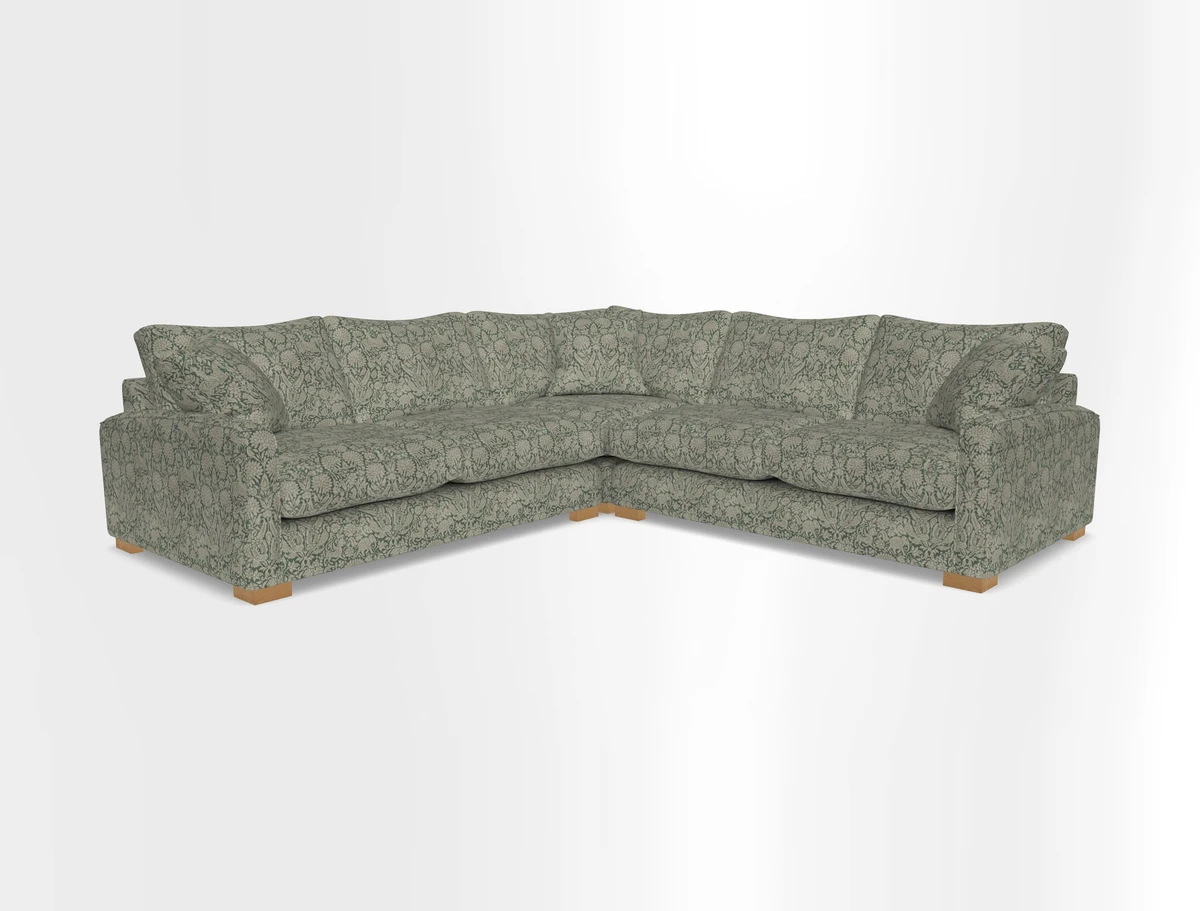 Brook Green small corner sofa RHF & LHF in Two Tone Plain Biscuit