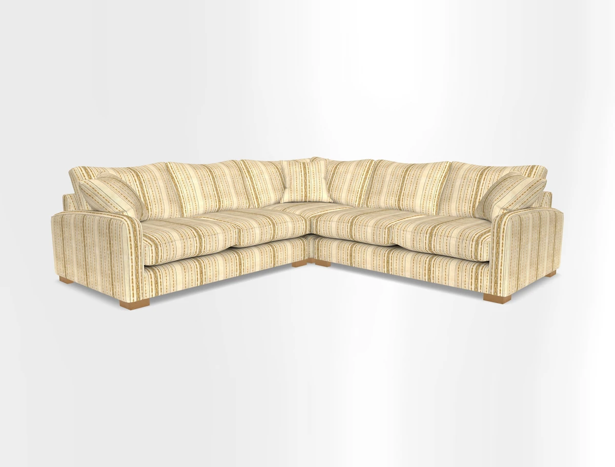 Brook Green small corner sofa RHF & LHF in Two Tone Plain Biscuit