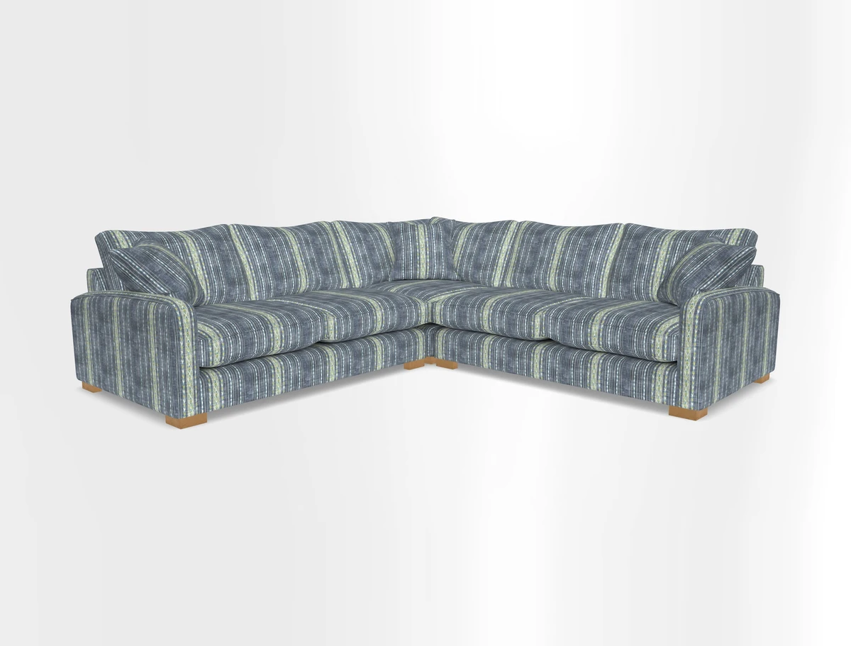 Brook Green small corner sofa RHF & LHF in Two Tone Plain Biscuit