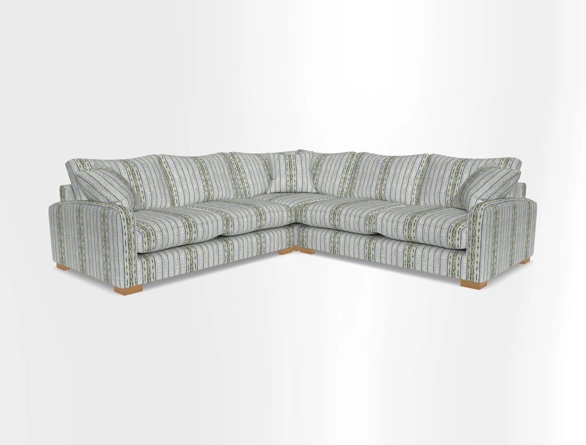 Brook Green small corner sofa RHF & LHF in Two Tone Plain Biscuit