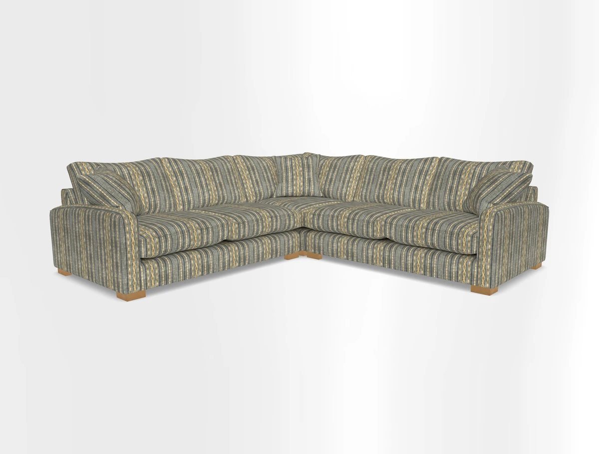 Brook Green small corner sofa RHF & LHF in Two Tone Plain Biscuit