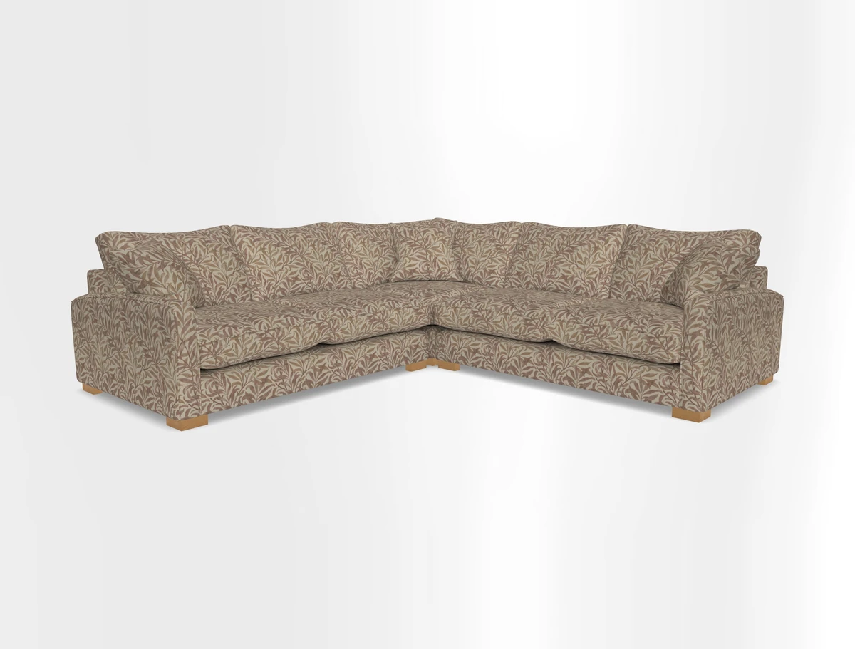 Brook Green small corner sofa RHF & LHF in Two Tone Plain Biscuit