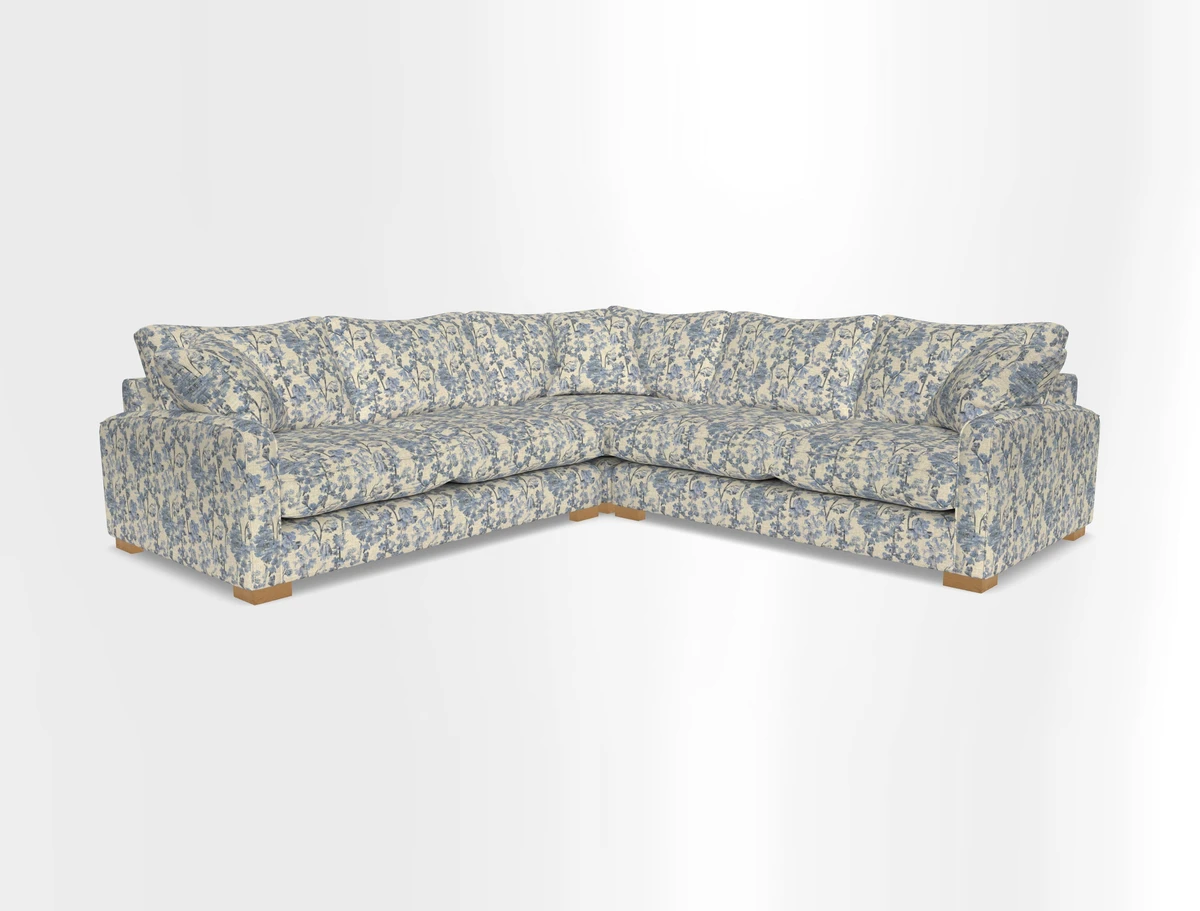 Brook Green small corner sofa RHF & LHF in Two Tone Plain Biscuit