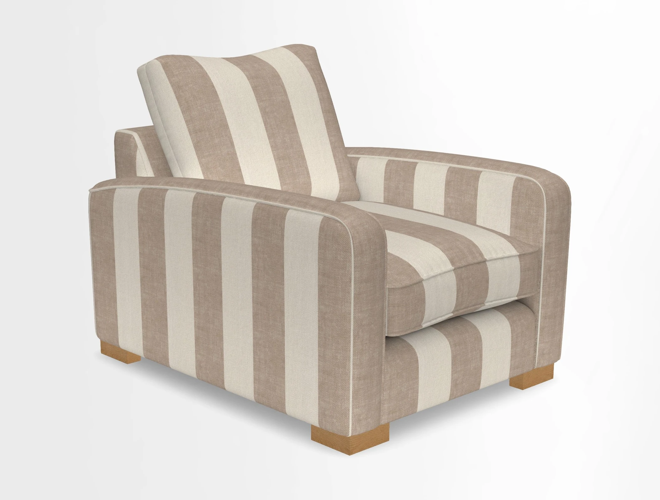 Brook Green chair in Two Tone Plain Biscuit