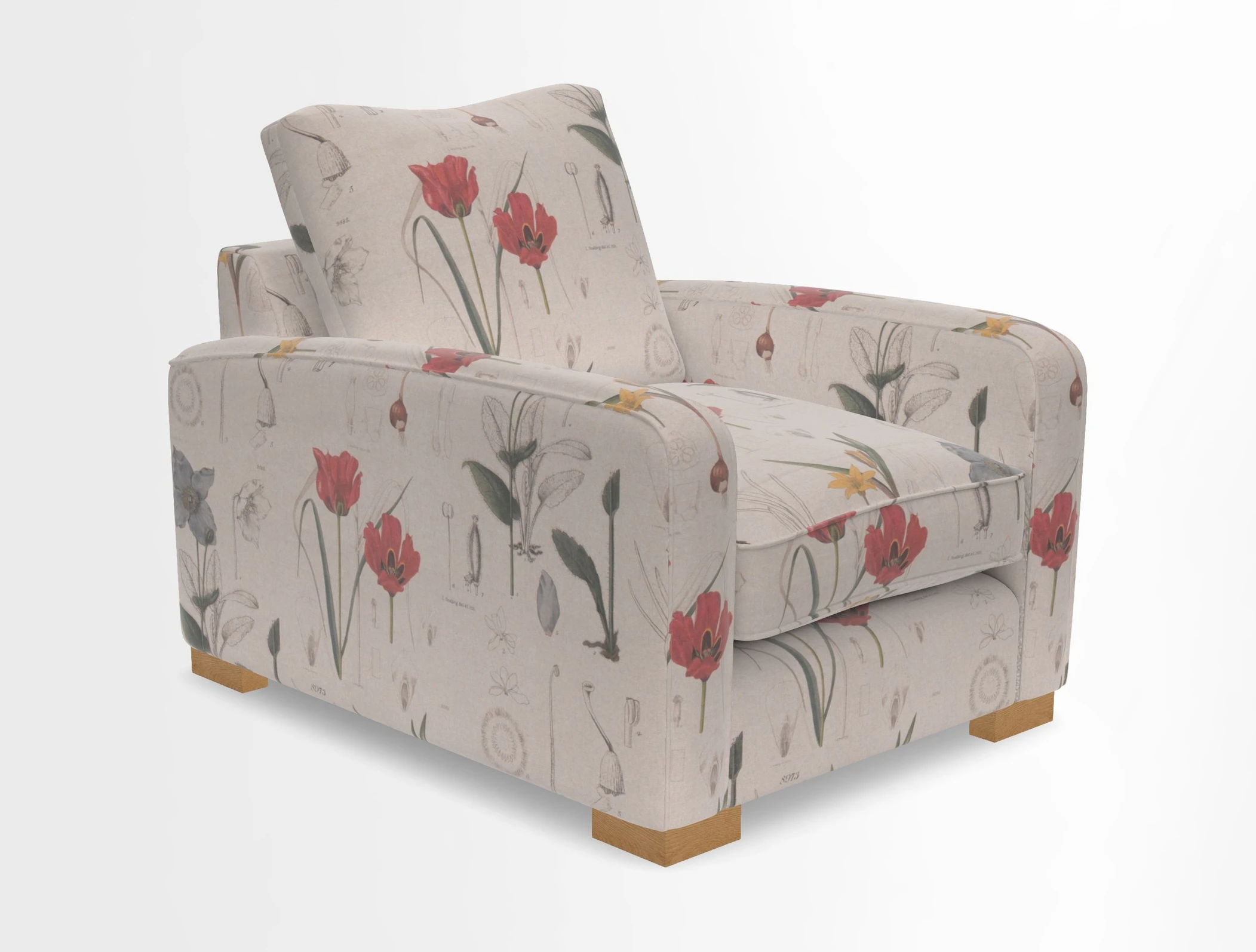 Brook Green chair in Two Tone Plain Biscuit