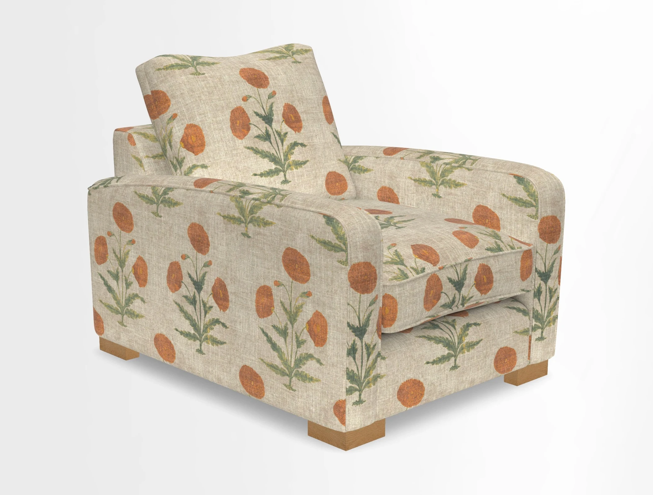 Brook Green chair in Two Tone Plain Biscuit
