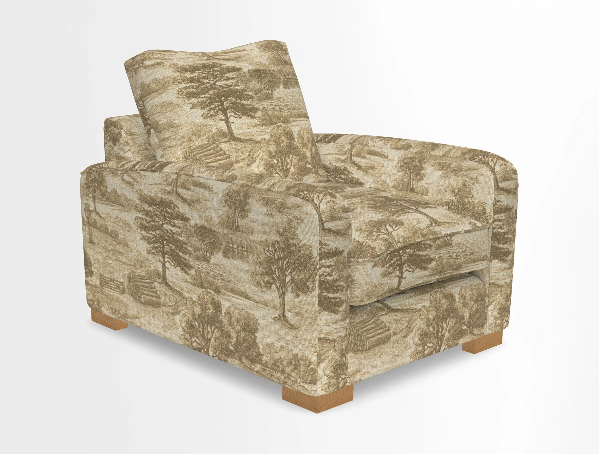 Brook Green chair in Two Tone Plain Biscuit
