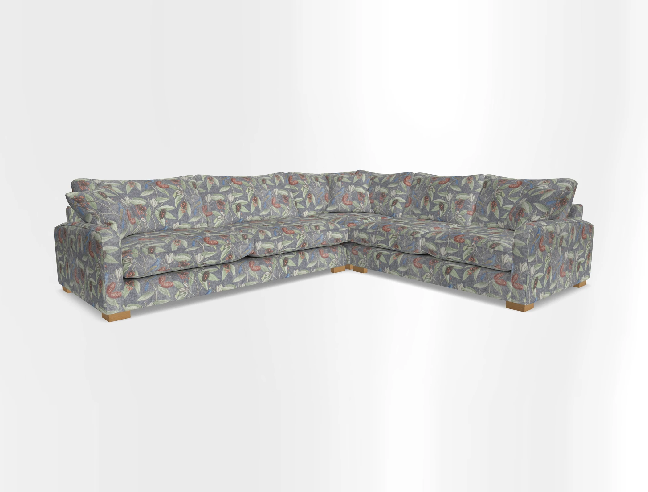 Brook Green large corner sofa LHF in Two Tone Plain Biscuit