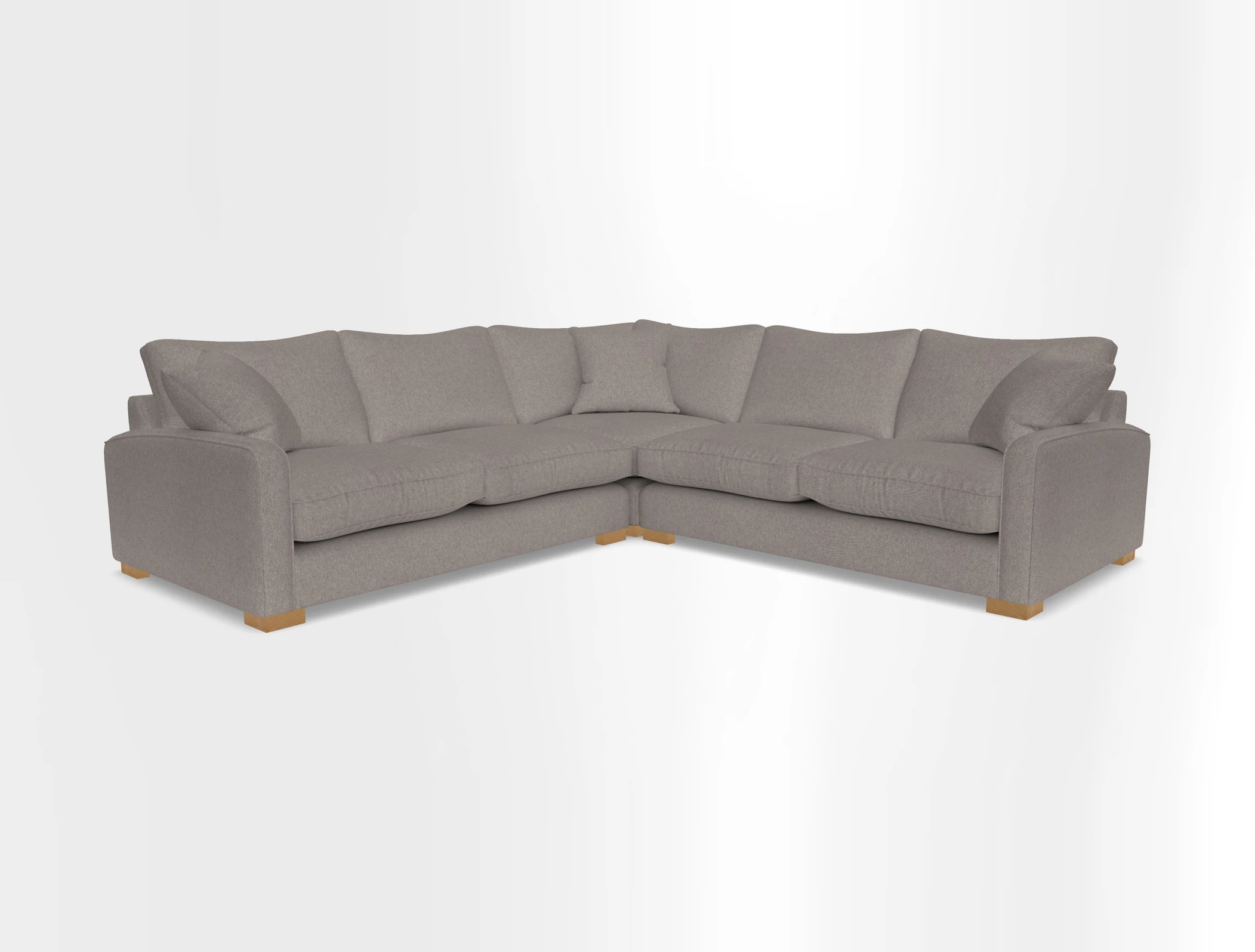 Brook Green small corner sofa RHF & LHF in Two Tone Plain Biscuit