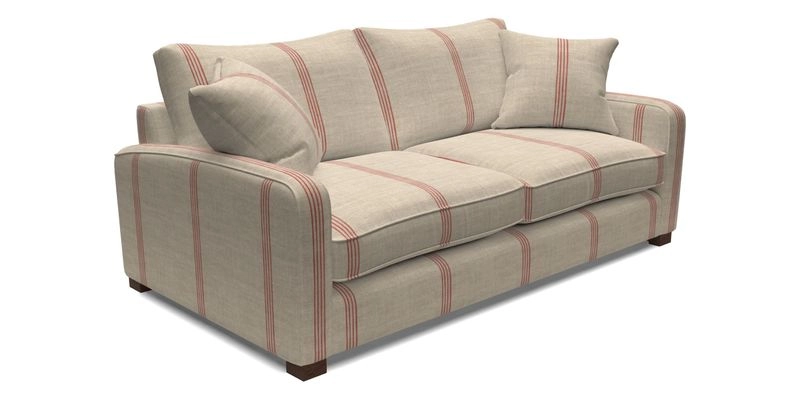 Brook Green 3 Seater Sofa in Two Tone Plain Biscuit
