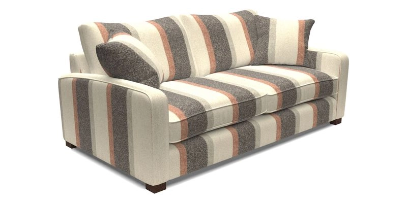 Brook Green 3 Seater Sofa in Two Tone Plain Biscuit