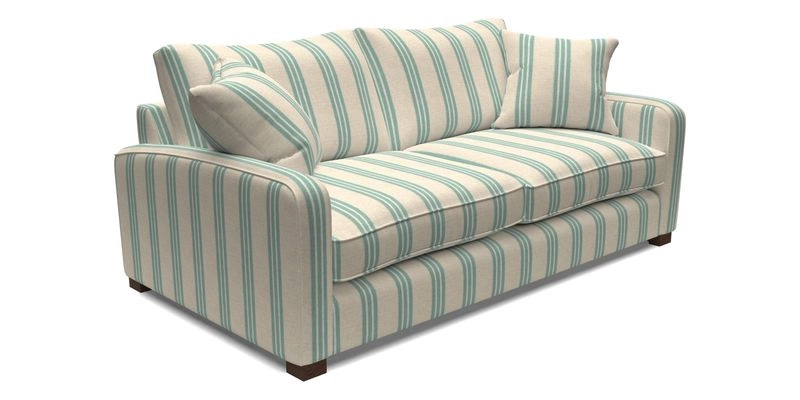 Brook Green 3 Seater Sofa in Two Tone Plain Biscuit