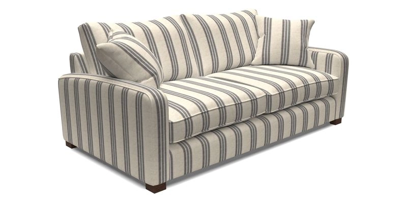 Brook Green 3 Seater Sofa in Two Tone Plain Biscuit