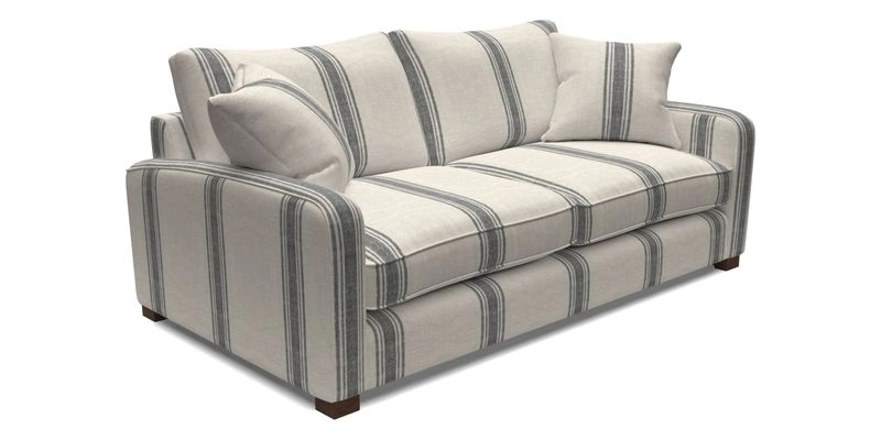 Brook Green 3 Seater Sofa in Two Tone Plain Biscuit