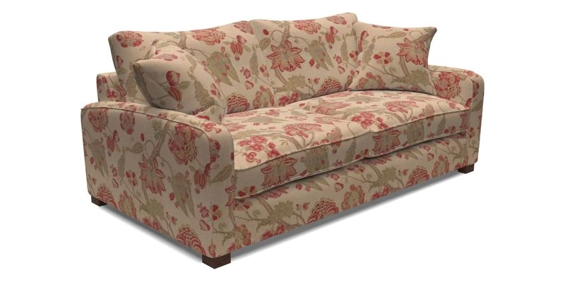 Brook Green 3 Seater Sofa in Two Tone Plain Biscuit
