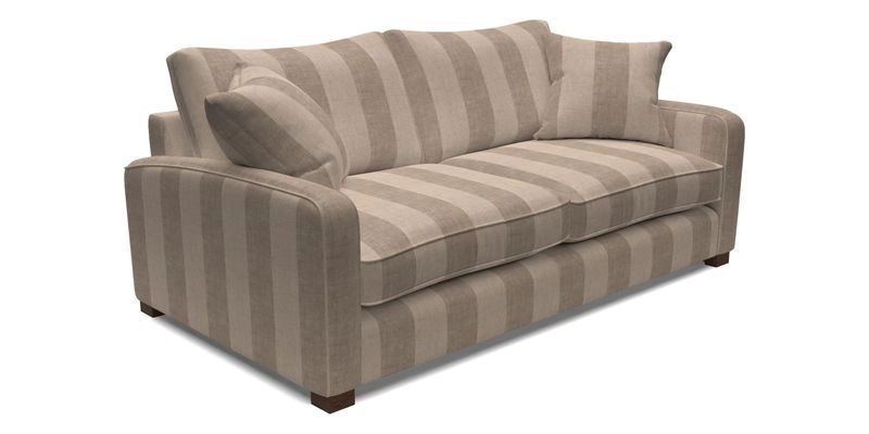 Brook Green 3 Seater Sofa in Two Tone Plain Biscuit
