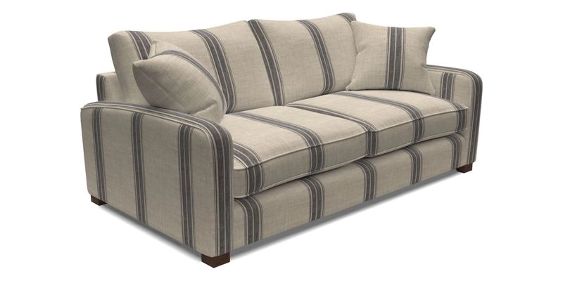 Brook Green 3 Seater Sofa in Two Tone Plain Biscuit