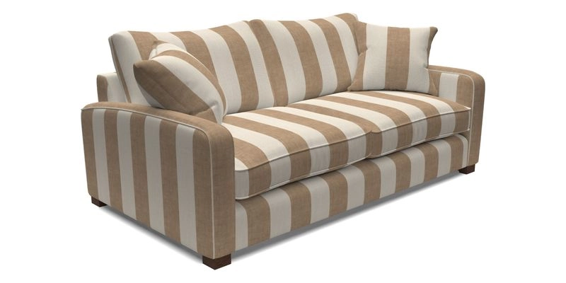 Brook Green 3 Seater Sofa in Two Tone Plain Biscuit