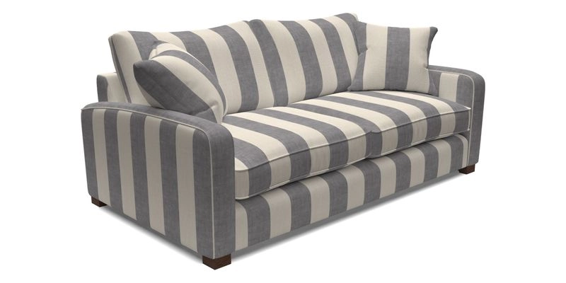 Brook Green 3 Seater Sofa in Two Tone Plain Biscuit
