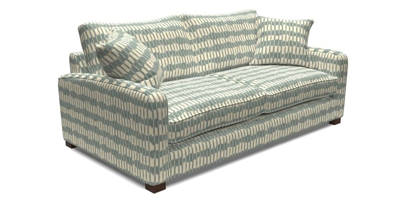 Brook Green 3 Seater Sofa in Two Tone Plain Biscuit
