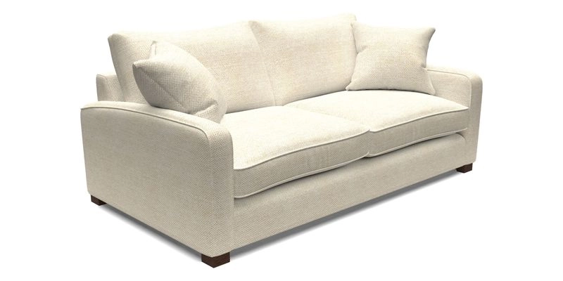 Brook Green 3 Seater Sofa in Two Tone Plain Biscuit