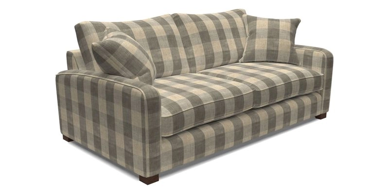 Brook Green 3 Seater Sofa in Two Tone Plain Biscuit